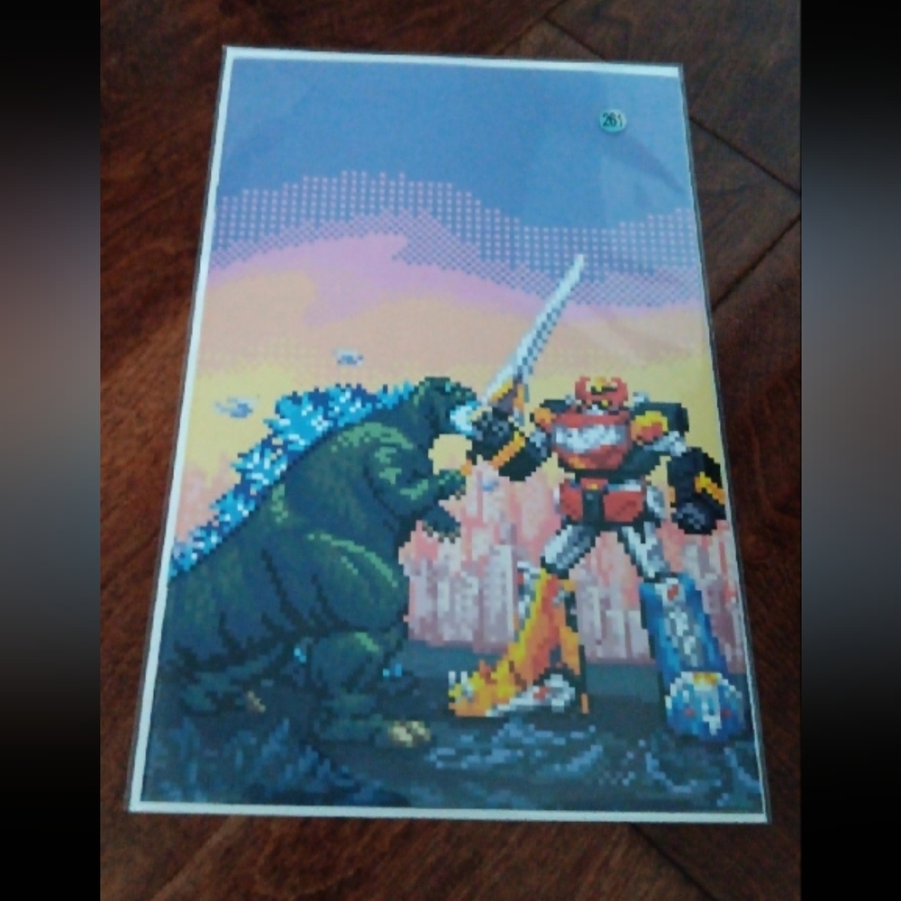 Godzilla vs Mighty morphin power rangers #1 Sanches 8-bit Virgin variant comic